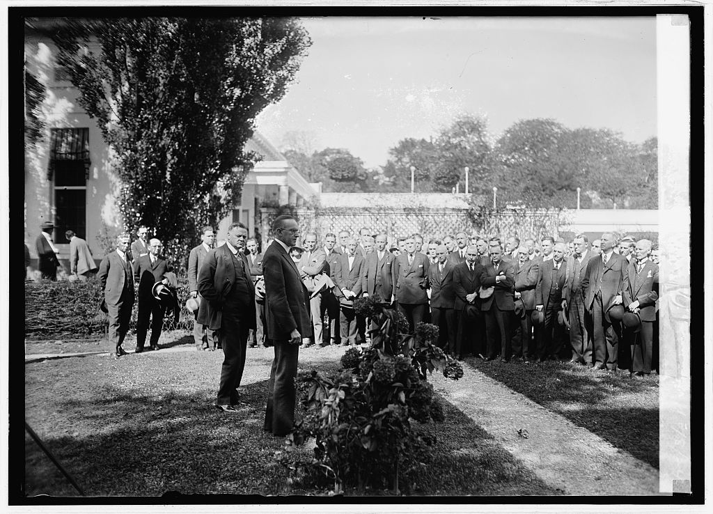 President Coolidge addresses those in the communications field assembled for the Third Radio Conference at the White House, October 8, 1924. On that occasion, he declared, "The Administration, through Secretary Hoover, has from the beginning insisted that no monopoly should be allowed to arise, and that, to prevent it, the control of the channels through the ether should remain as much in the hands of the Government, and therefore of the people, as the control of navigation upon the waters; that while we retain the fundamental rights in the hands of the people to the control of these channels we should maintain the widest degree of freedom in their use." This, above all other principles, was why Coolidge signed the 1927 Act, as it limited monopolization without delving into a regulation of content and censorship. In fact, it specifically prohibited self-appointed censors from holding any legal authority under the Act (sections 18-19). 