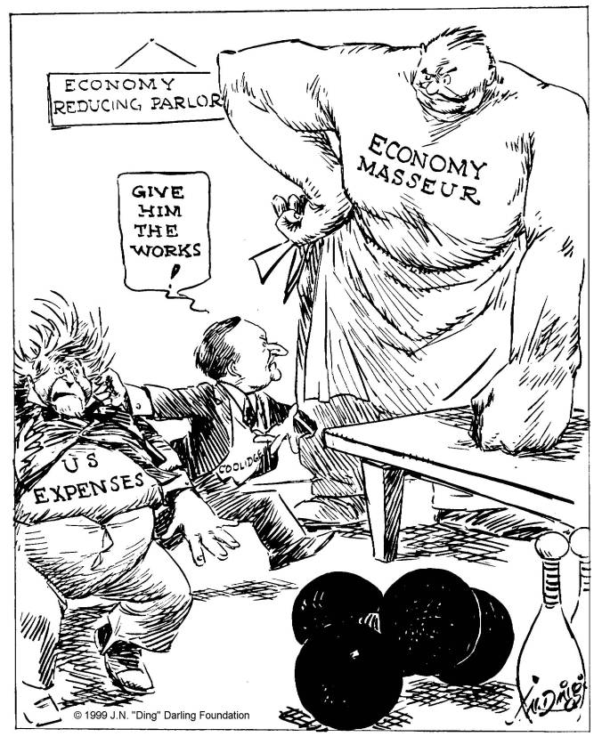 "94 million over weight" by "Ding" Darling, The Des Moines Register, September 14, 1928. 