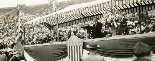 CC speaking at Sesquicentennial 1926