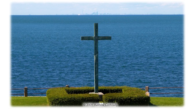13. Father Millet Cross National Monument, September 5, 1925; now turned back to the State of New York since 1956. It was once the smallest National Monument in our history. Courtesy of Matthew Conheady. 