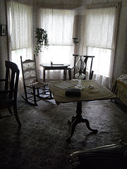 The Homestead Parlor, where Mr. Coolidge was sworn in as President by his father, a notary public, in the early hours of August 3, 1923. 