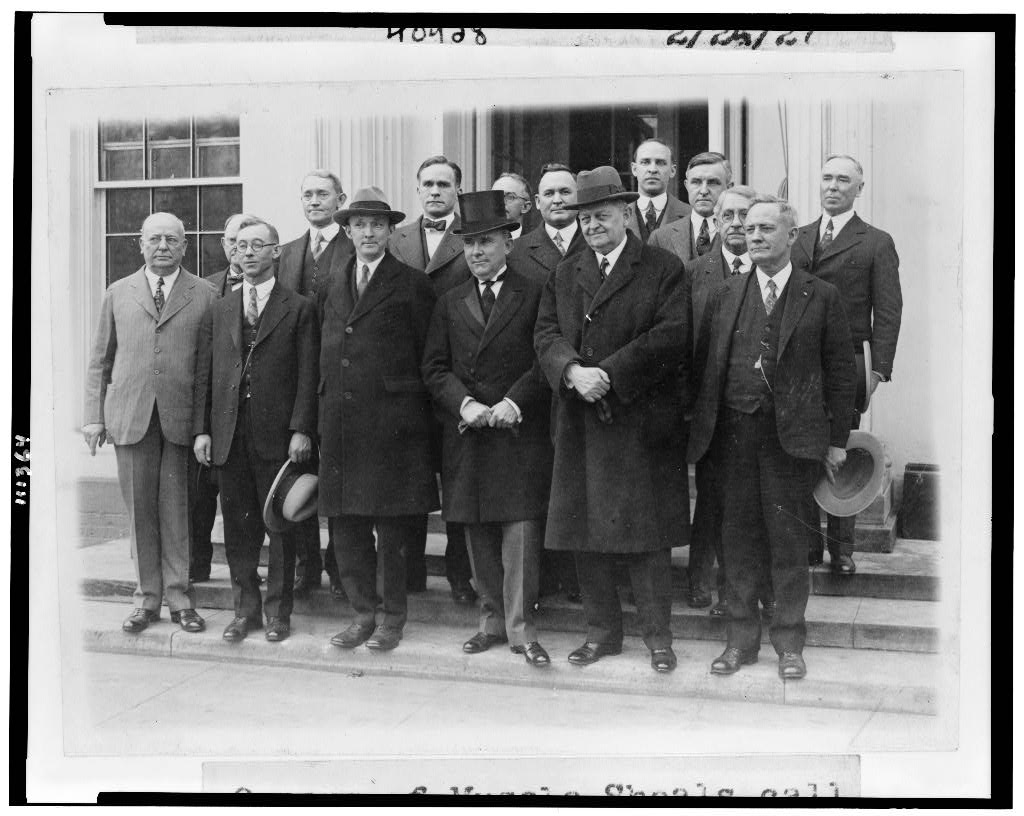 Owners of Muscle Shoals meet the President. Courtesy of the Library of Congress.
