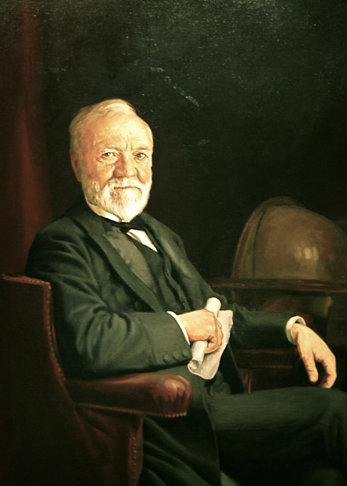 Andrew Carnegie (1835-1919). Portrait in the National Gallery of Art, Washington, D. C.
