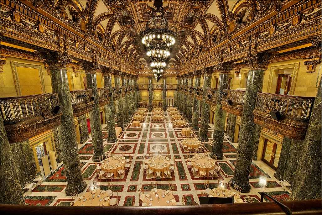 The room where President Coolidge addressed the gathering at the opening day of the International Exhibition, as it looked in 2012.