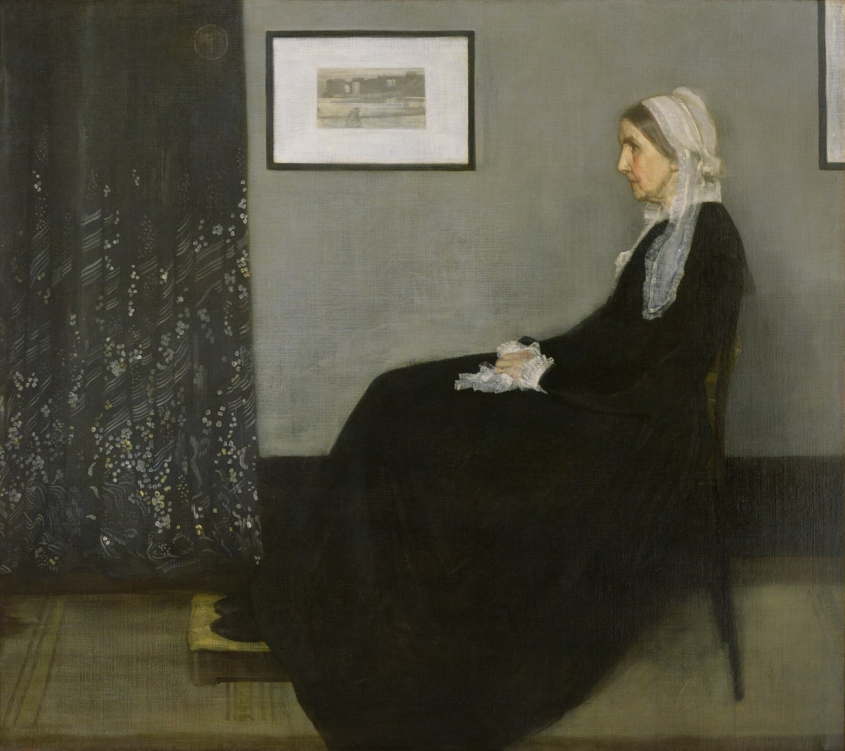 James McNeill Whistler's most familiar work, Whistler's Mother, 1871.